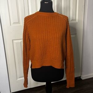 French Connection Burnt Orange Knit Sweater